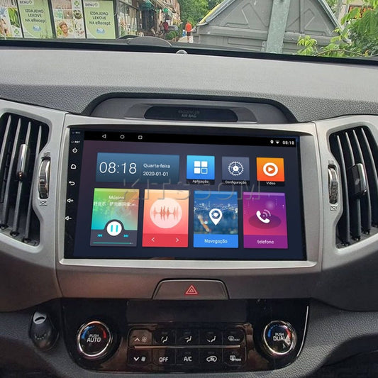 Multimídia Kia Sportage 2011 2012 2013 2014 2015 V2 Carplay 9" 2010-V2 CAR AUDIO-Kitssom