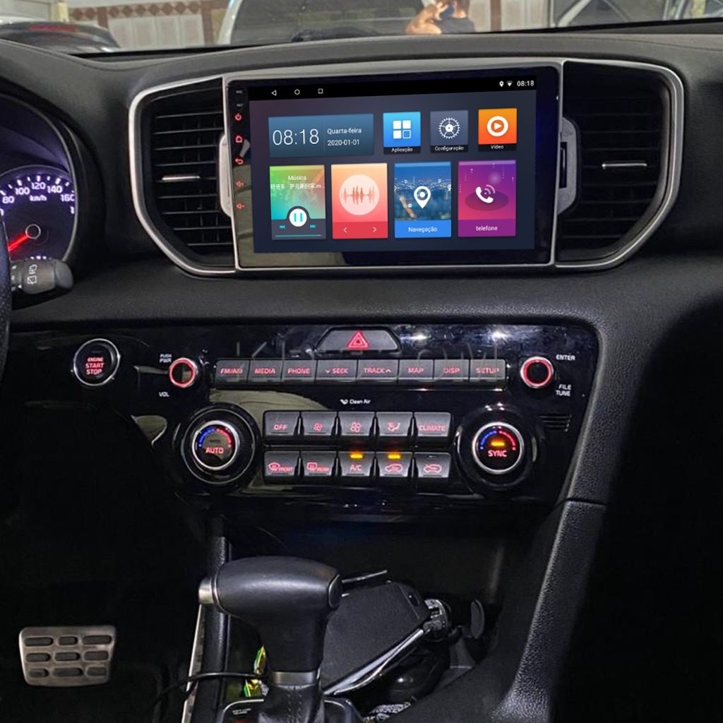Multimídia Kia Sportage 2016 2017 2018 V2 Carplay 9"-V2 CAR AUDIO-Kitssom