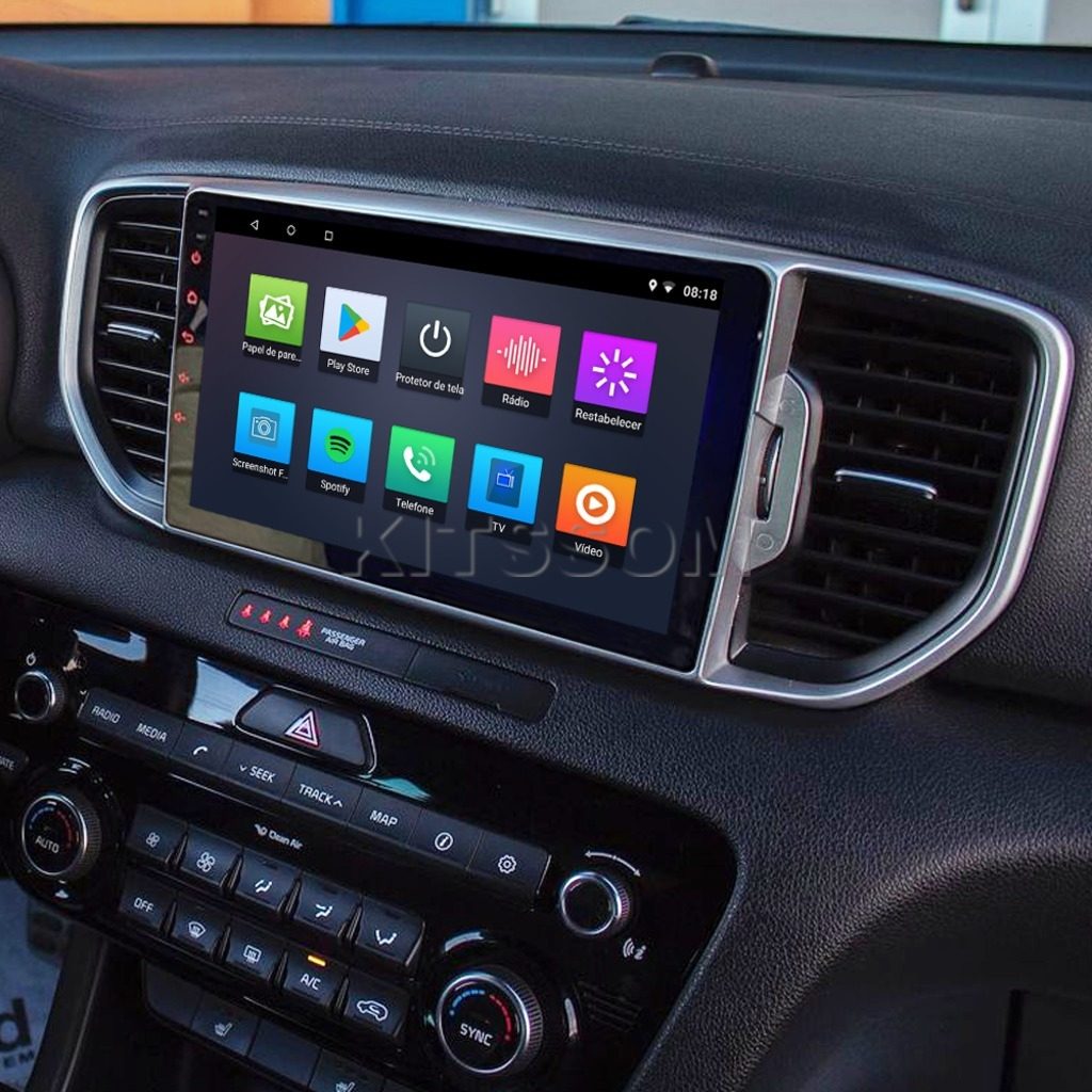 Multimídia Kia Sportage 2016 2017 2018 V2 Carplay 9"-V2 CAR AUDIO-Kitssom