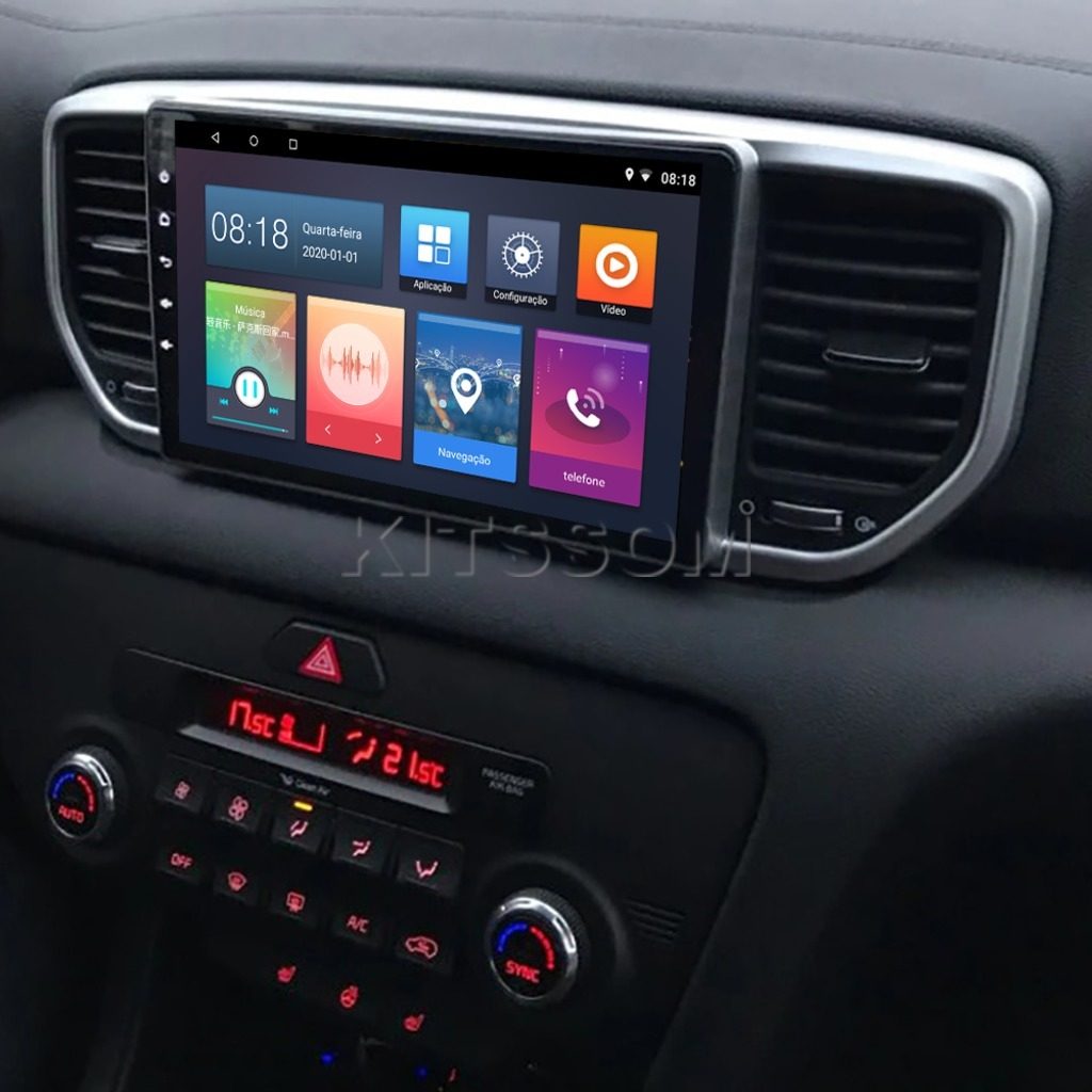 Multimídia Kia Sportage 2019 2020 2021 V2 Carplay 9"-V2 CAR AUDIO-Kitssom