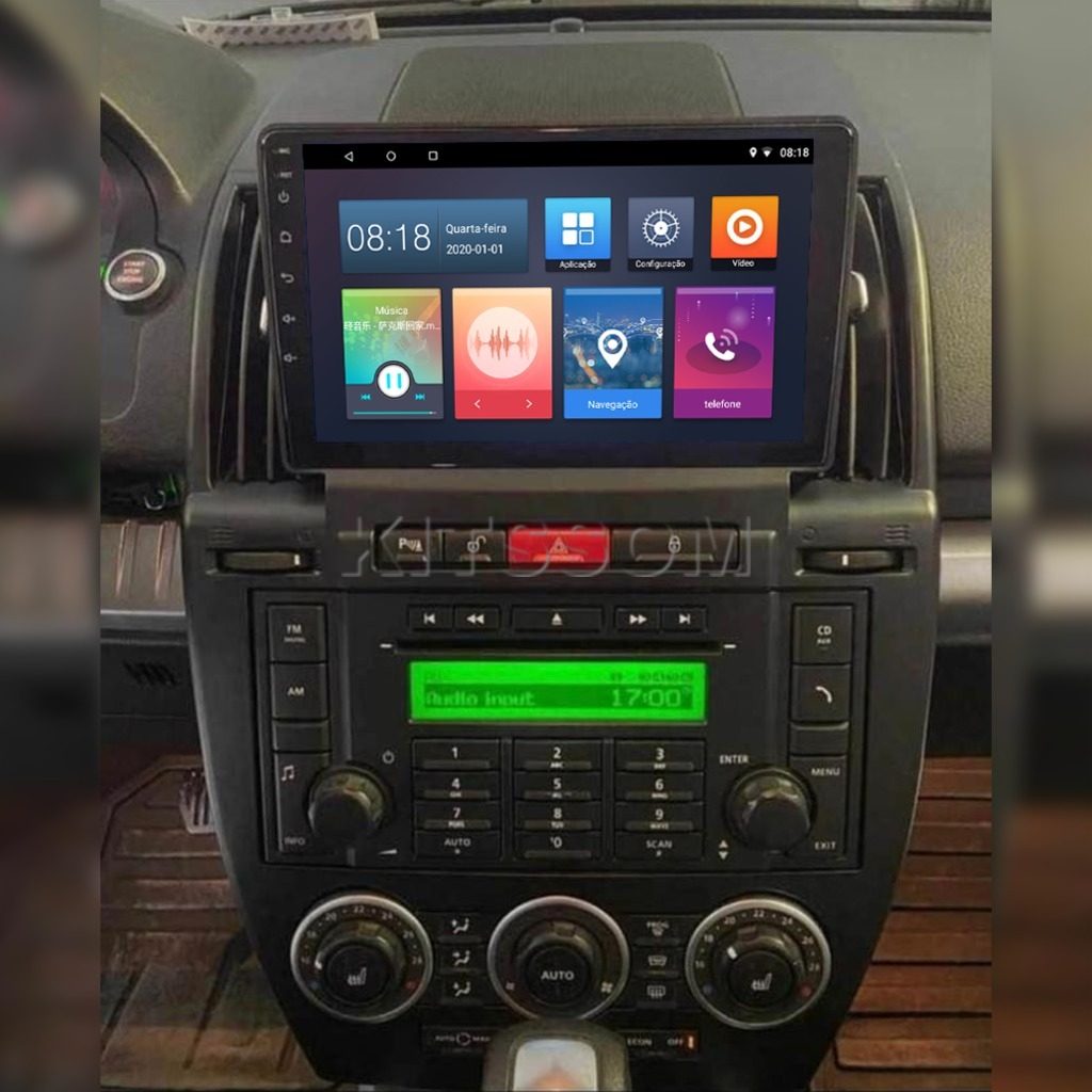 Multimídia Land Rover Freelander 2 2010 2011 2012 V2 Carplay 9" 2006 2007 2008 2009-V2 CAR AUDIO-Kitssom