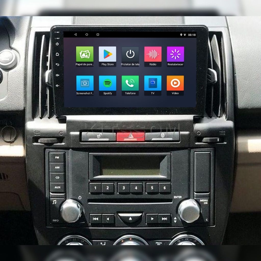 Multimídia Land Rover Freelander 2 2010 2011 2012 V2 Carplay 9" 2006 2007 2008 2009-V2 CAR AUDIO-Kitssom