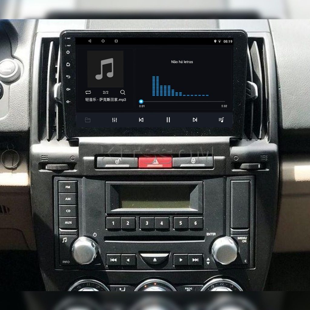 Multimídia Land Rover Freelander 2 2010 2011 2012 V2 Carplay 9" 2006 2007 2008 2009-V2 CAR AUDIO-Kitssom