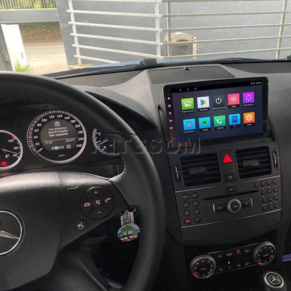 Multimídia Mercedes C180 C200 2008 2009 2010 2011 V2 Carplay 9"-V2 CAR AUDIO-Kitssom