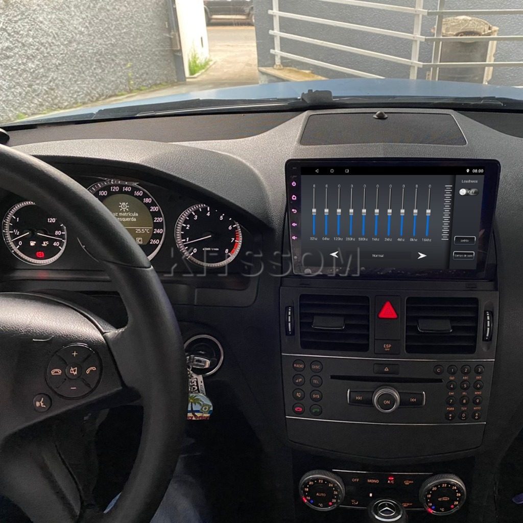 Multimídia Mercedes C180 C200 2008 2009 2010 2011 V2 Carplay 9"-V2 CAR AUDIO-Kitssom