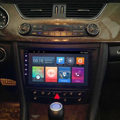 Multimídia Mercedes CLS Class W211 C219 2008 2009 V2 Carplay 9" 2001 2002 2003 2004 2005 2006 2007-V2 CAR AUDIO-Kitssom