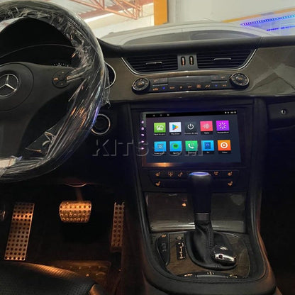 Multimídia Mercedes CLS Class W211 C219 2008 2009 V2 Carplay 9" 2001 2002 2003 2004 2005 2006 2007-V2 CAR AUDIO-Kitssom