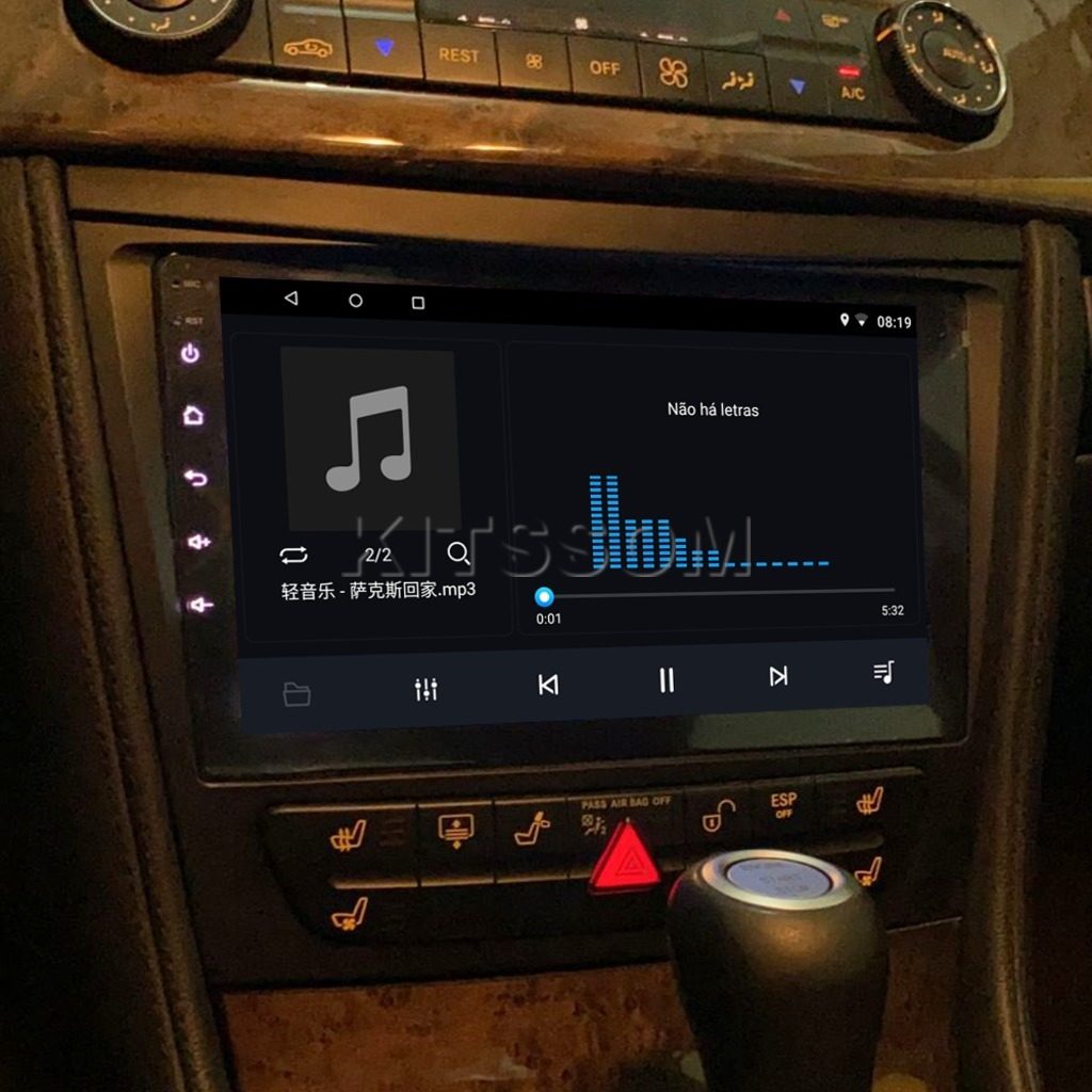 Multimídia Mercedes CLS Class W211 C219 2008 2009 V2 Carplay 9" 2001 2002 2003 2004 2005 2006 2007-V2 CAR AUDIO-Kitssom
