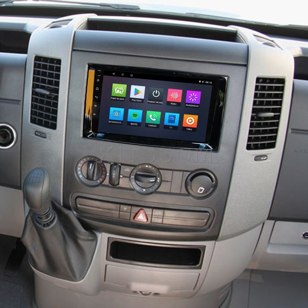 Multimídia Sprinter 2015 2016 2017 2018 2019 2020 V2 Carplay 9" 2011 2012 2013 2014-V2 CAR AUDIO-Kitssom