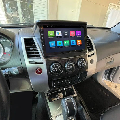Multimídia L200 Pajero Dakar 2015 2016 2017 2018 V2 Carplay 9" 2008 2009 2010 2011 2012 2013 2014-V2 CAR AUDIO-Kitssom