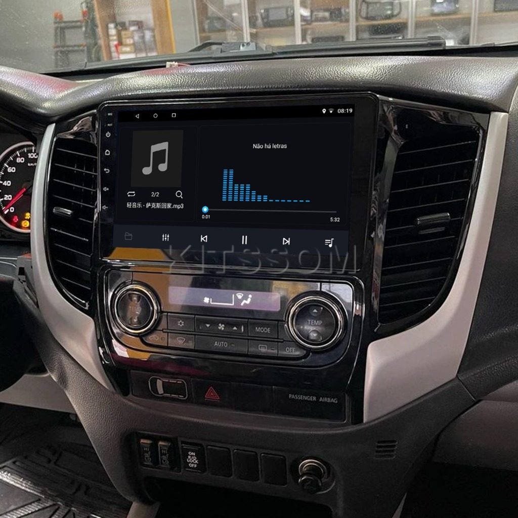 Multimídia L200 Triton 2020 2021 2022 2023 AC DIG V2 Carplay 9" 2017 2018 2019-V2 CAR AUDIO-Kitssom