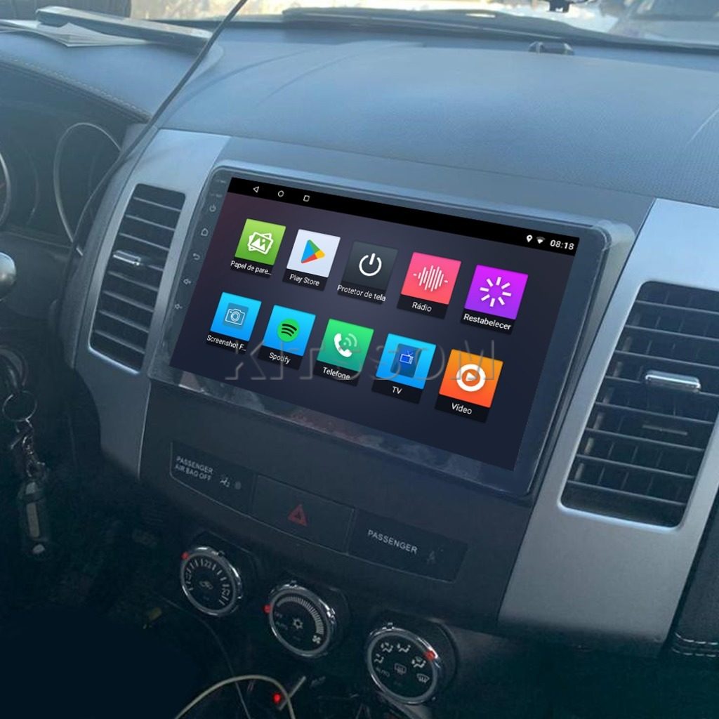 Multimídia Outlander 2009 2010 2011 2012 2013 V2 Carplay 9" 2008-V2 CAR AUDIO-Kitssom