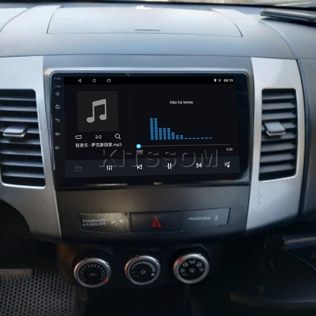 Multimídia Outlander 2009 2010 2011 2012 2013 V2 Carplay 9" 2008-V2 CAR AUDIO-Kitssom