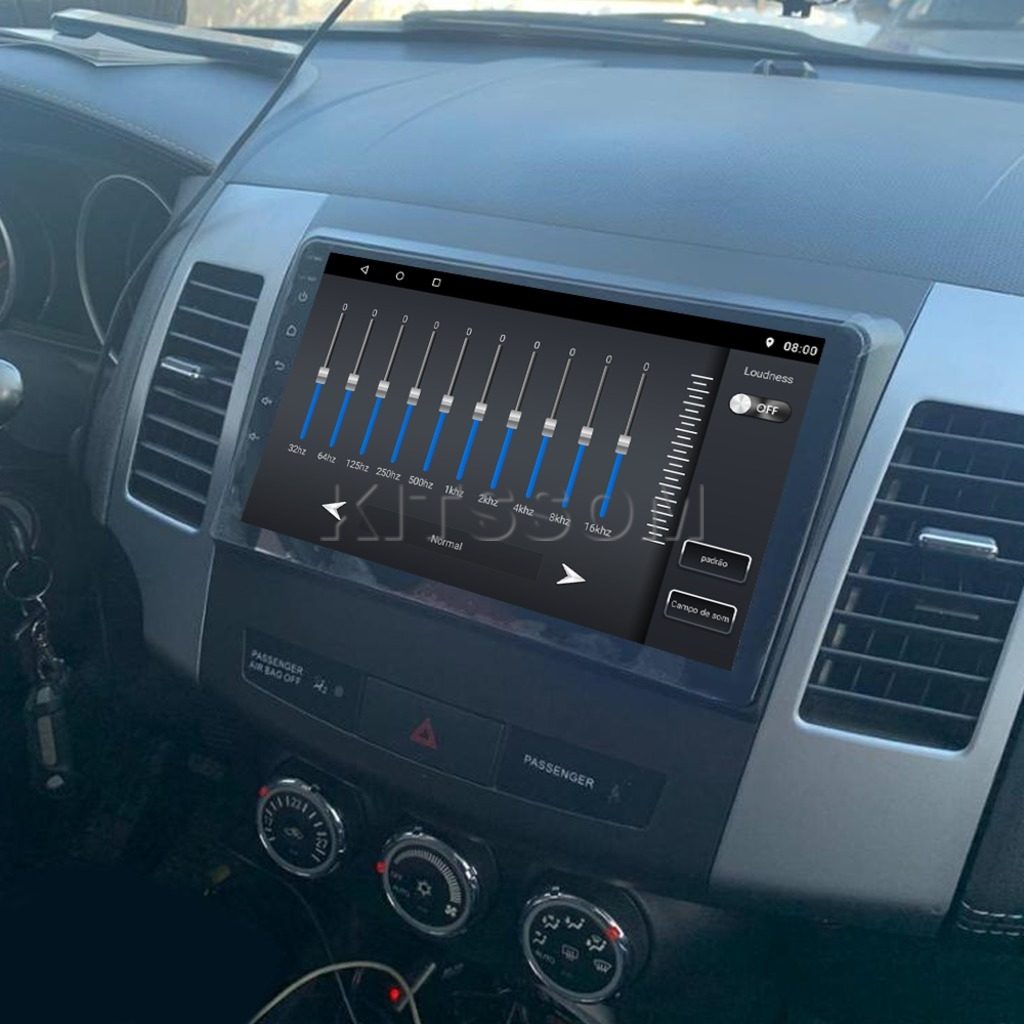 Multimídia Outlander 2009 2010 2011 2012 2013 V2 Carplay 9" 2008-V2 CAR AUDIO-Kitssom