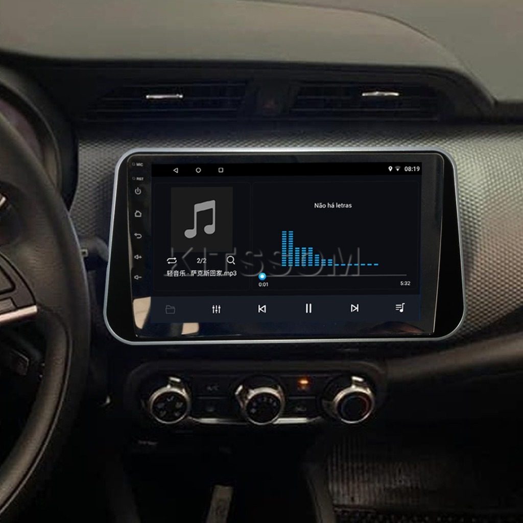 Multimídia Nissan Kicks 2019 2020 2021 2022 2023 V2 Carplay 9" 2015 2016 2017 2018-V2 CAR AUDIO-Kitssom