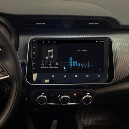 Multimídia Nissan Kicks 2019 2020 2021 2022 2023 V2 Carplay 9" 2015 2016 2017 2018-V2 CAR AUDIO-Kitssom