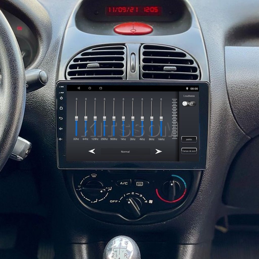 Multimídia Peugeot 206 2012 2013 2014 2015 2016 V2 Carplay 9" 2000 2001 2002 2003 2004 2005 2006 2007 2008 2009 2010 2011-V2 CAR AUDIO-Kitssom