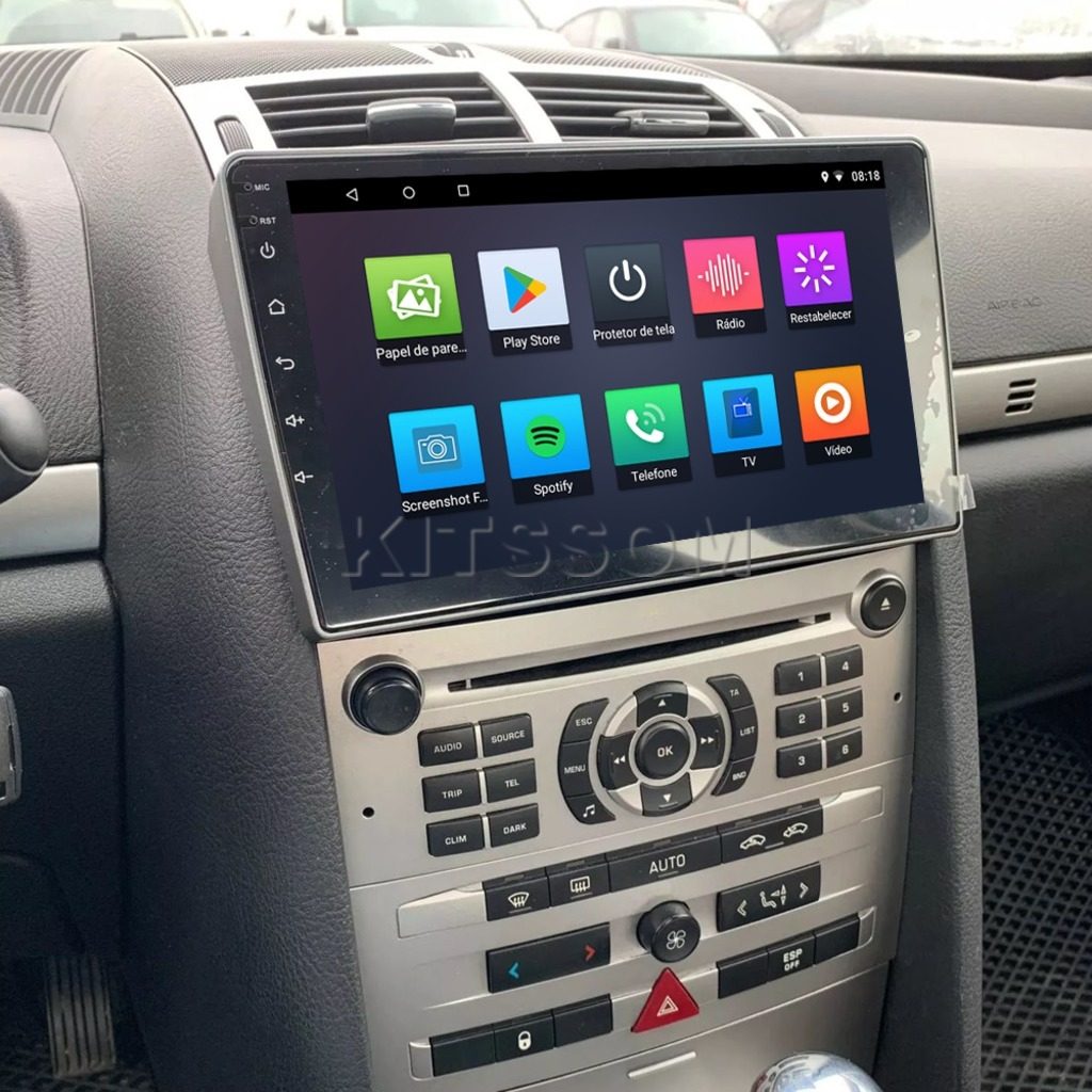 Multimídia Peugeot 407 2006 2007 2008 2009 2010 V2 Carplay 9" 2004 2005-V2 CAR AUDIO-Kitssom