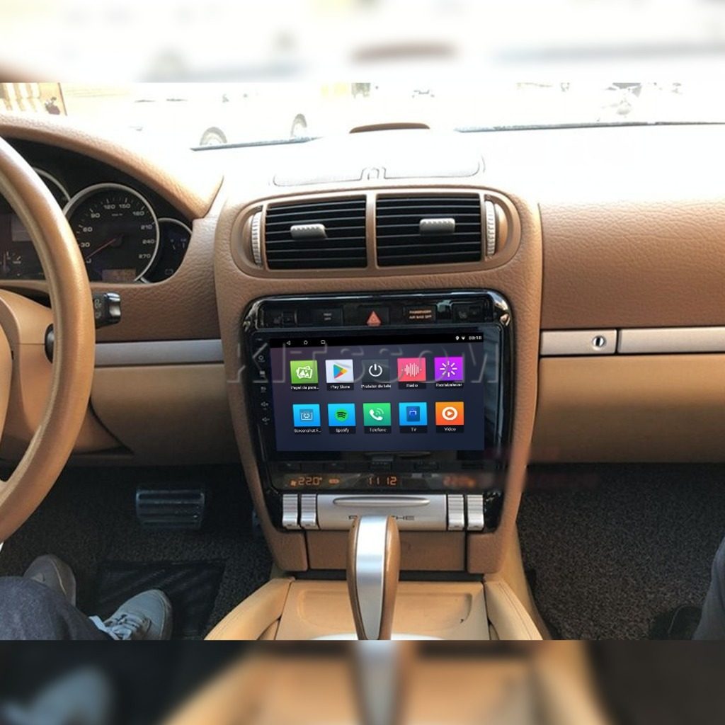 Multimídia Porsche Cayenne 2010 2011 2012 2013 V2 Carplay 9" 2002 2003 2004 2005 2006 2007 2008 2009-V2 CAR AUDIO-Kitssom