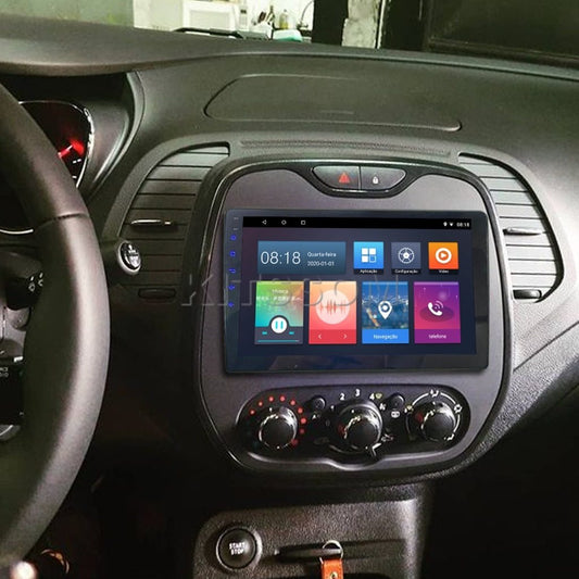 Multimídia Captur 2019 2020 2021 2022 Avançada V2 Carplay 9" 2014 2015 2016 2017 2018-V2 CAR AUDIO-Kitssom