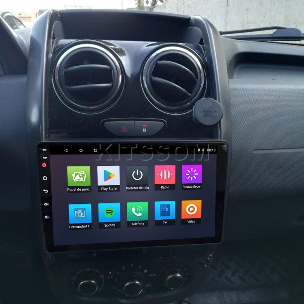 Multimídia Duster 2015 2016 2017 2018 2019 2020 V2 Carplay 9"-V2 CAR AUDIO-Kitssom