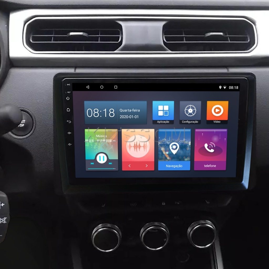 Multimídia Renault Duster 2020 2021 2022 2023 V2 Carplay 9"-V2 CAR AUDIO-Kitssom
