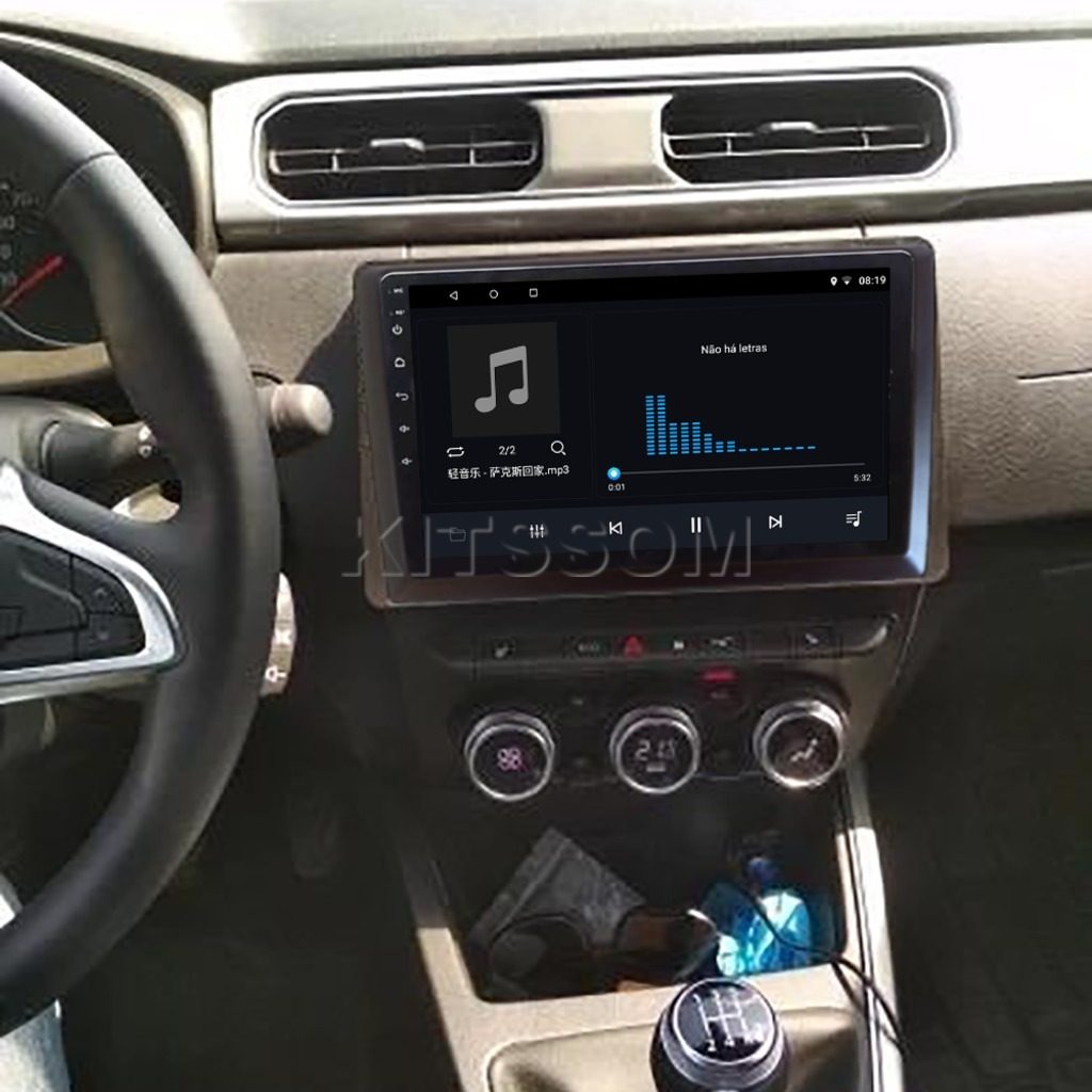 Multimídia Renault Duster 2020 2021 2022 2023 V2 Carplay 9"-V2 CAR AUDIO-Kitssom