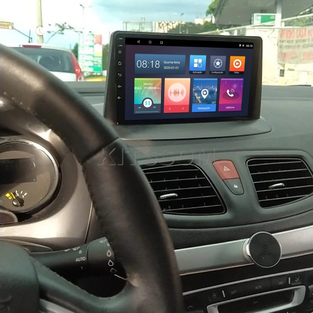 Multimídia Fluence 2014 2015 2016 2017 2018 2019 V2 Carplay 9" 2011 2012 2013-V2 CAR AUDIO-Kitssom