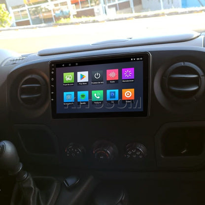 Multimídia Renault Master 2020 2021 2022 2023 V2 Carplay 9" 2013 2014 2015 2016 2017 2018 2019-V2 CAR AUDIO-Kitssom