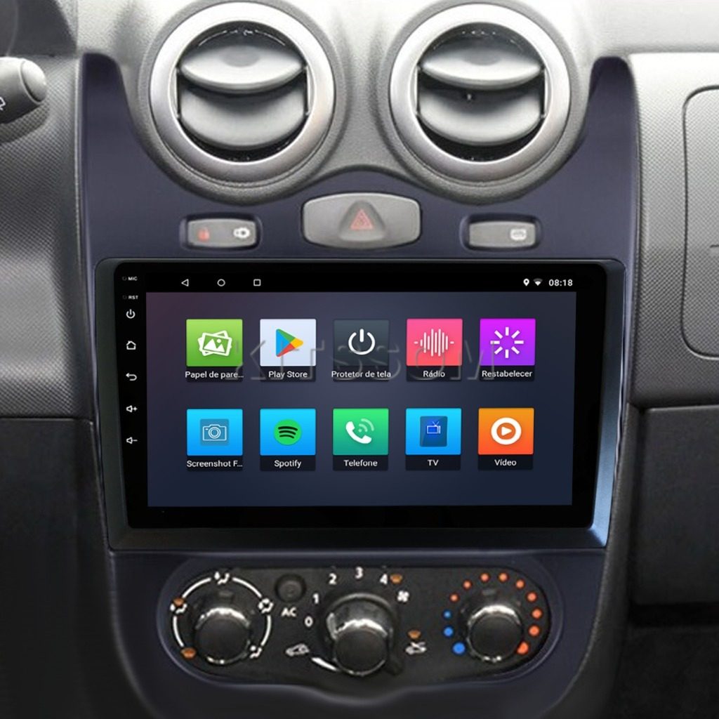 Multimídia Sandero Logan 2011 2012 2013 2014 2015 V2 Carplay 9"-V2 CAR AUDIO-Kitssom