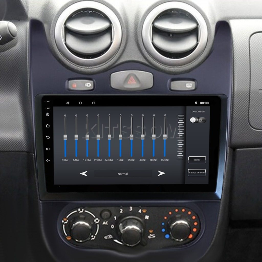 Multimídia Sandero Logan 2011 2012 2013 2014 2015 V2 Carplay 9"-V2 CAR AUDIO-Kitssom