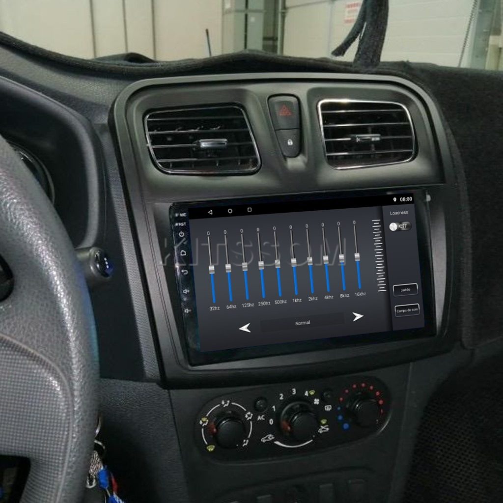 Multimídia Sandero Logan 2019 2020 2021 2022 2023 V2 Carplay 9" 2014 2015 2016 2017 2018-V2 CAR AUDIO-Kitssom