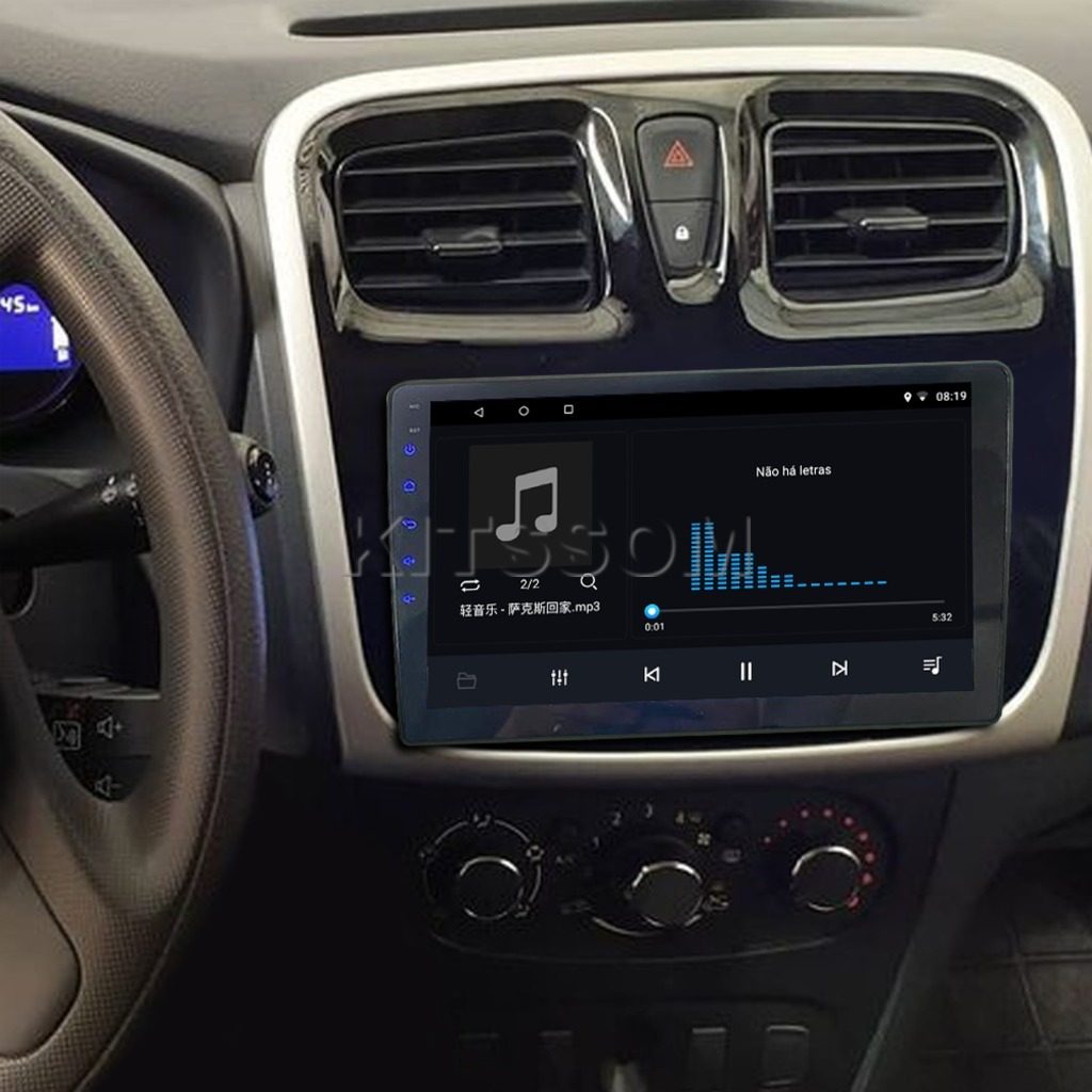 Multimídia Sandero Logan 2021 2022 2023 Avançada V2 Carplay 9" 2014 2015 2016 2017 2018 2019 2020-V2 CAR AUDIO-Kitssom
