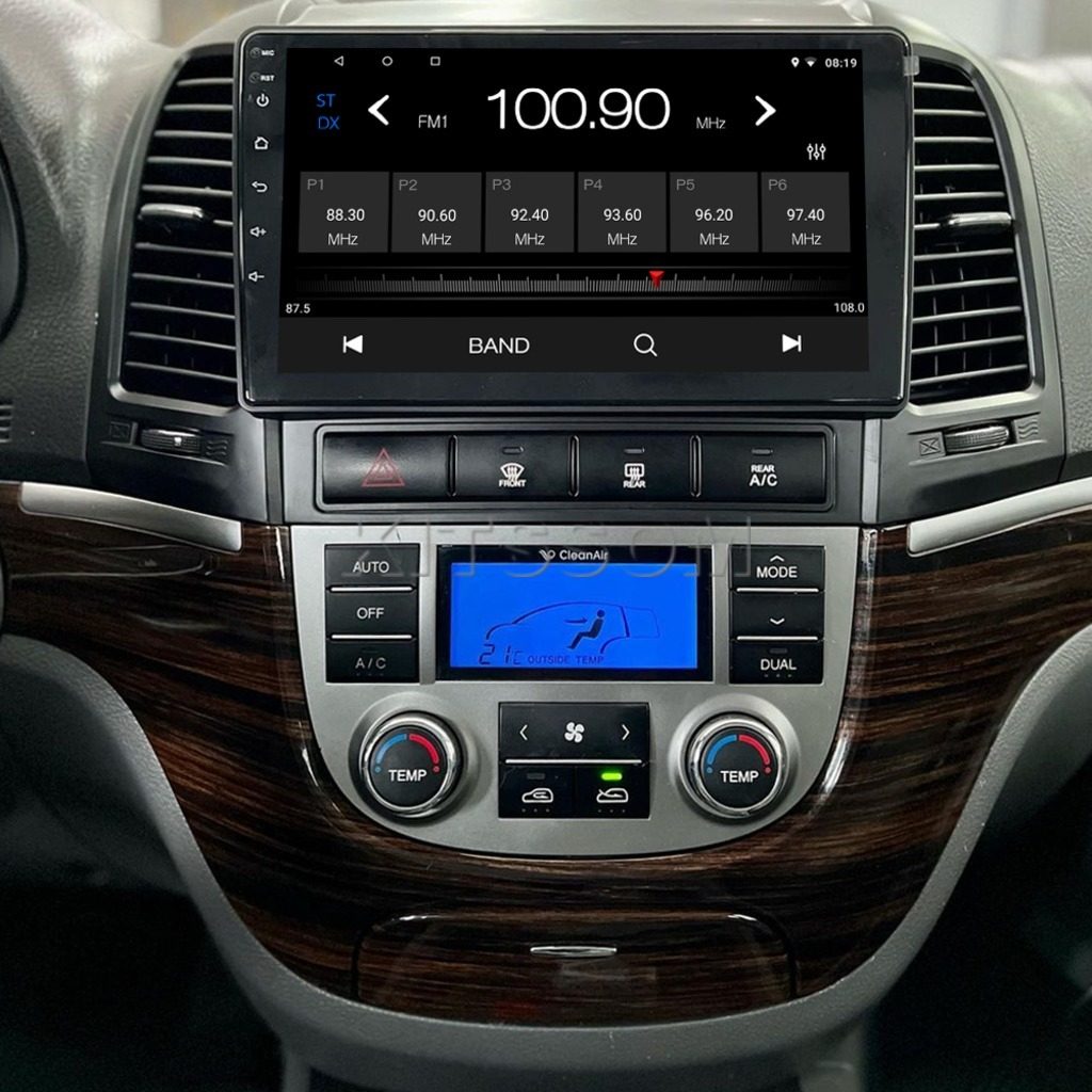 Multimídia Santa Fé 2008 2009 2010 2011 2012 2013 V2 Carplay 9"-V2 CAR AUDIO-Kitssom