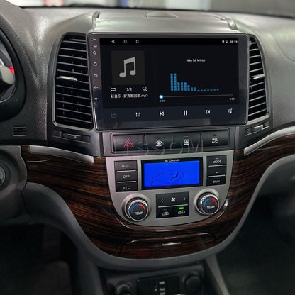 Multimídia Santa Fé 2008 2009 2010 2011 2012 2013 V2 Carplay 9"-V2 CAR AUDIO-Kitssom