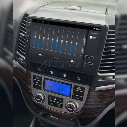 Multimídia Santa Fé 2008 2009 2010 2011 2012 2013 V2 Carplay 9"-V2 CAR AUDIO-Kitssom