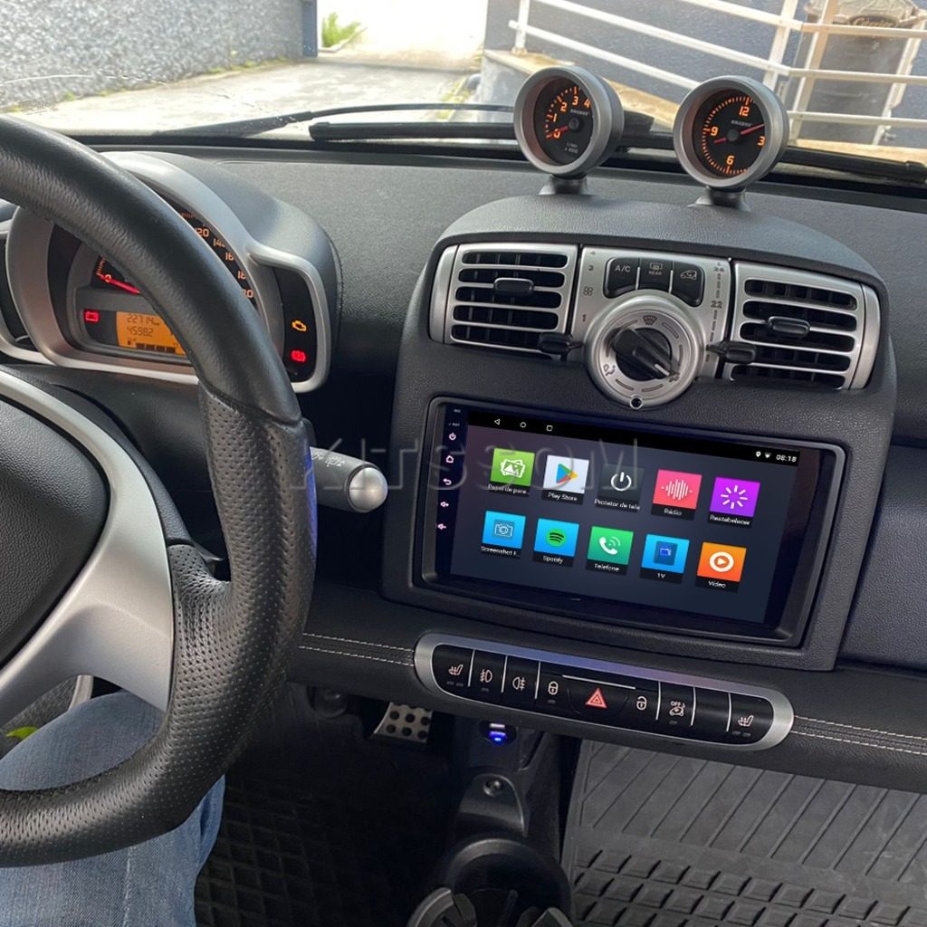 Multimídia Smart Fortwo 2006 2007 2008 2009 2010 V2 Carplay 9" 2005-V2 CAR AUDIO-Kitssom