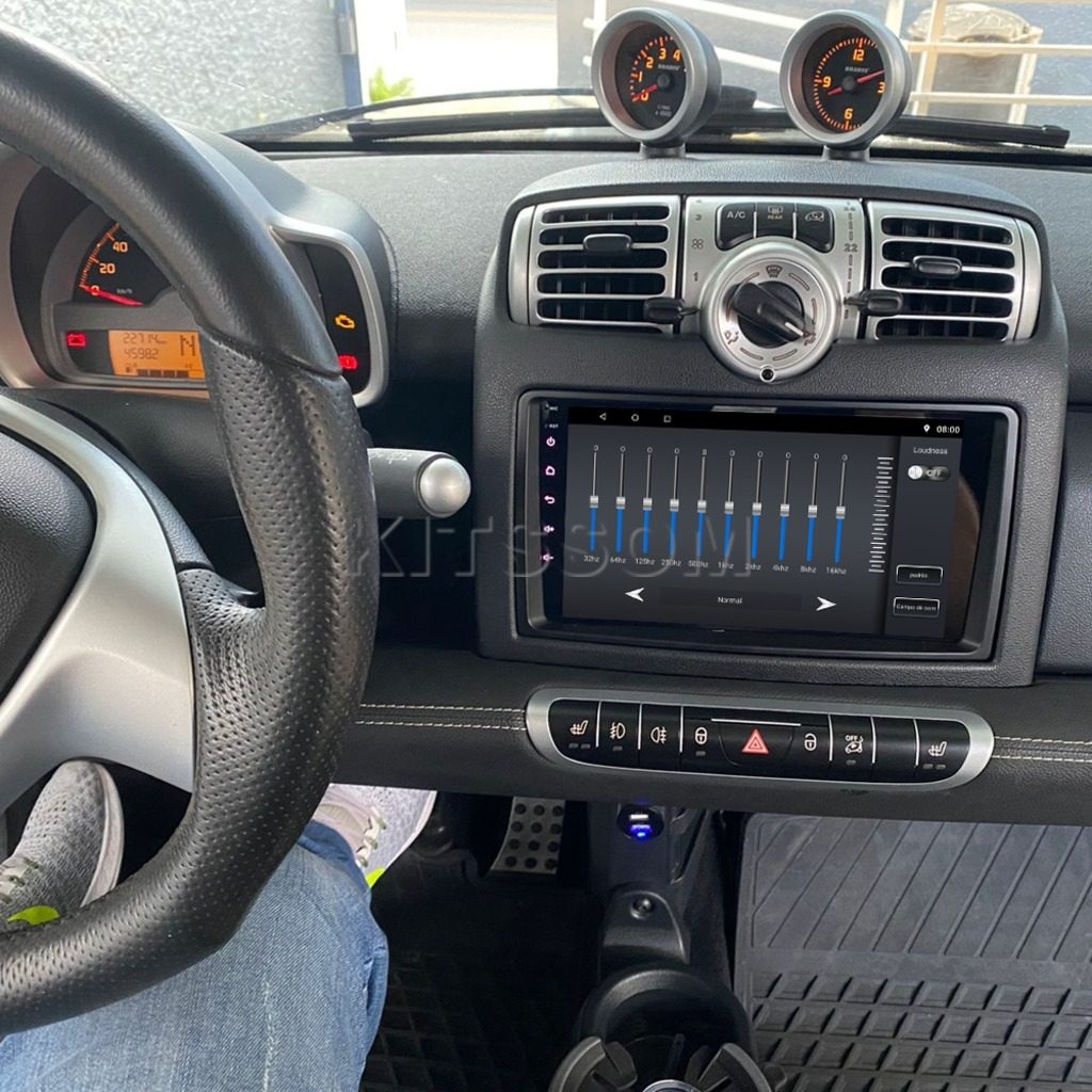 Multimídia Smart Fortwo 2006 2007 2008 2009 2010 V2 Carplay 9" 2005-V2 CAR AUDIO-Kitssom