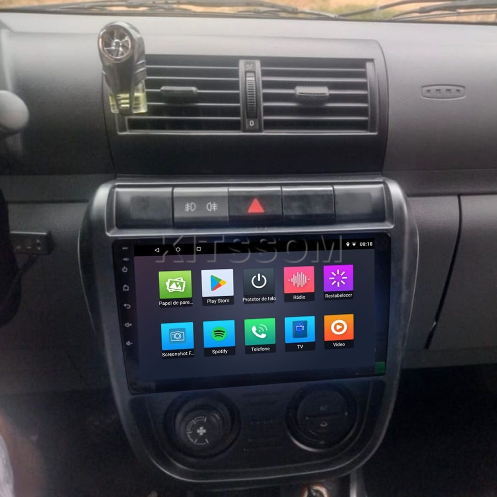 Multimídia Spacefox 2005 2006 2007 2008 2009 2010 V2 Carplay 9" 2004-V2 CAR AUDIO-Kitssom