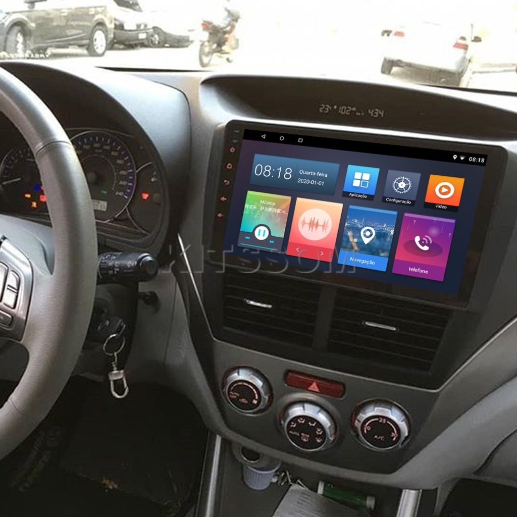 Multimídia Subaru Forester Impreza 2011 2012 2013 V2 Carplay 9" 2008 2009 2010-V2 CAR AUDIO-Kitssom