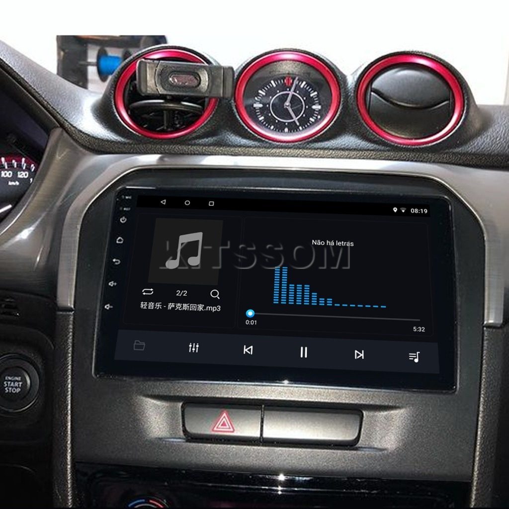 Multimídia Vitara 2018 2019 2020 2021 2022 2023 V2 Carplay 9" 2016 2017-V2 CAR AUDIO-Kitssom