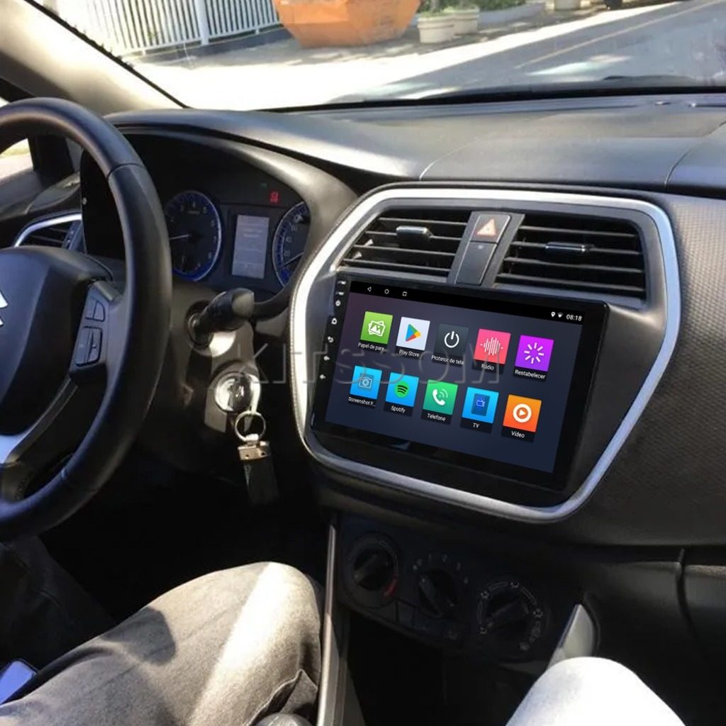 Multimídia Suzuki S Cross 2016 2017 2018 2019 V2 Carplay 9" 2014 2015-V2 CAR AUDIO-Kitssom