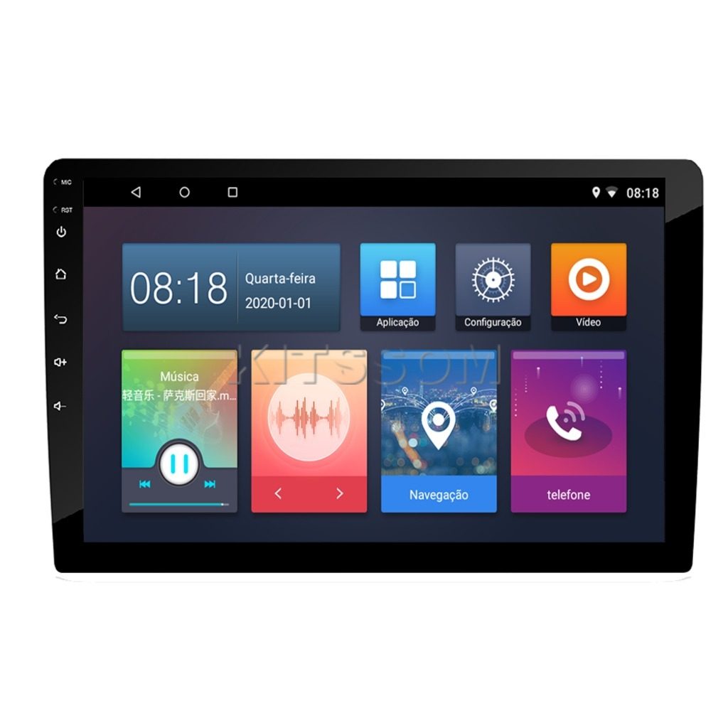 Multimídia Pad Universal Carplay Android Auto V2 Carplay 9"-V2 CAR AUDIO-Kitssom