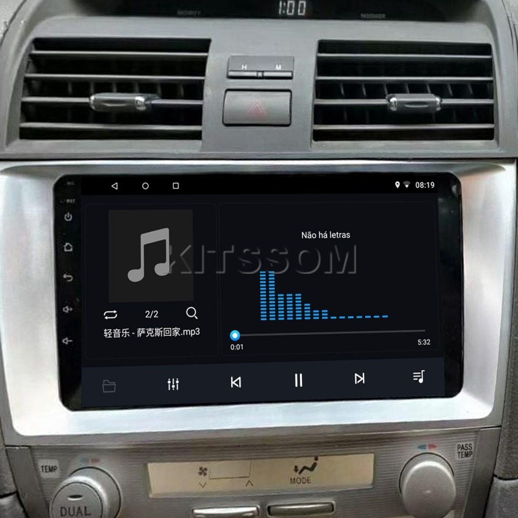 Multimídia Camry 2007 2008 2009 2010 2011 2012 V2 Carplay 9" 2006-V2 CAR AUDIO-Kitssom