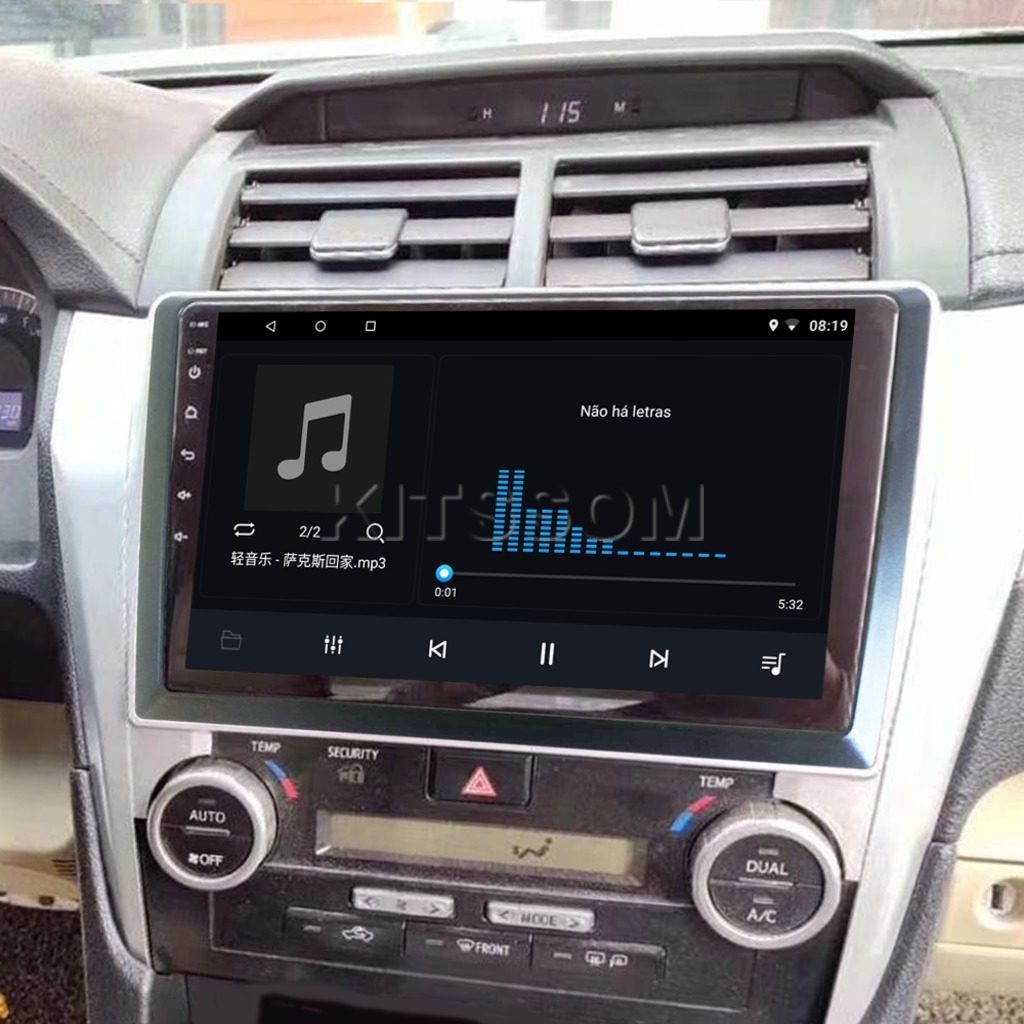 Multimídia Toyota Camry 2011 2012 2013 V2 Carplay 9"-V2 CAR AUDIO-Kitssom