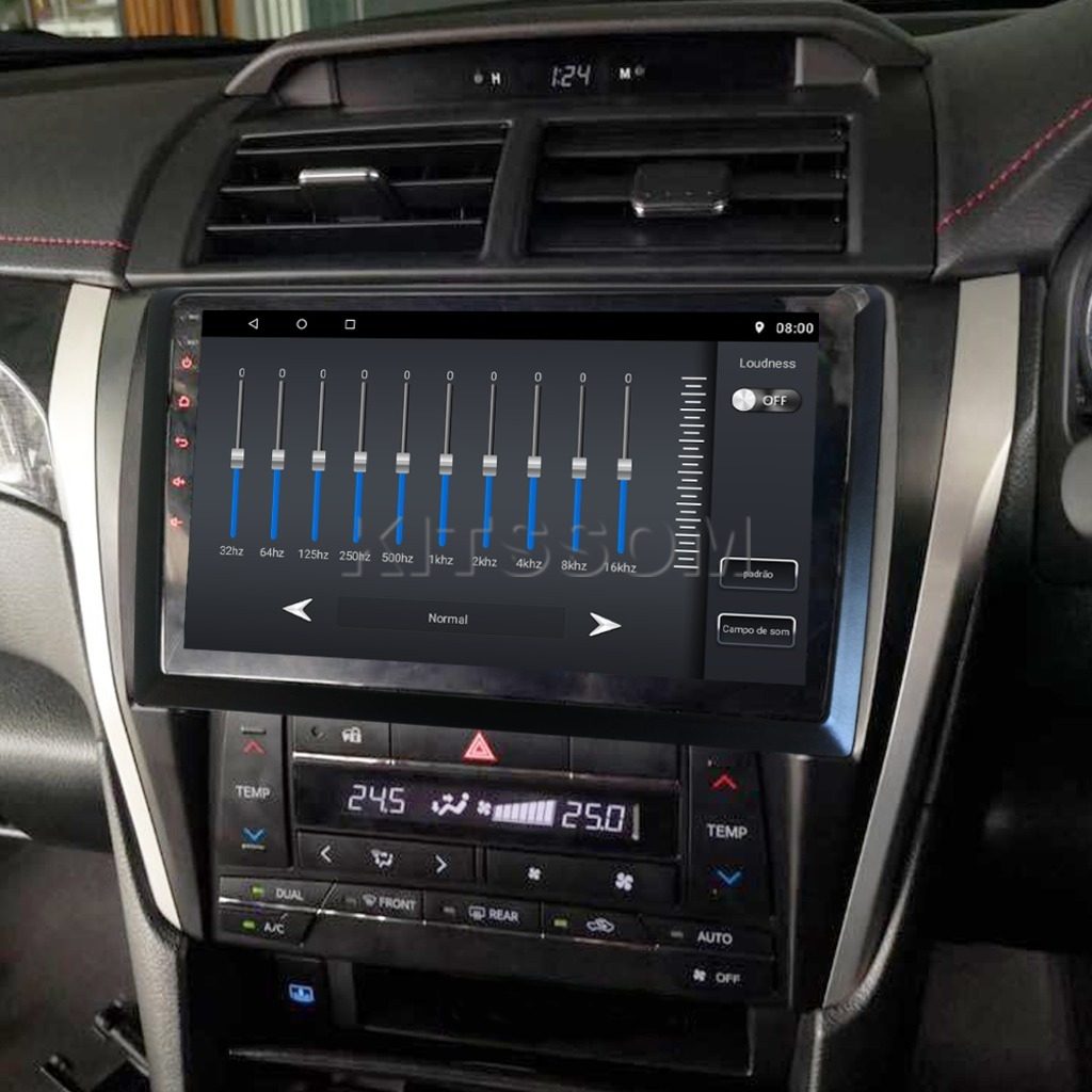 Multimídia Toyota Camry 2014 2015 2016 2017 2018 V2 Carplay 9" 2013-V2 CAR AUDIO-Kitssom
