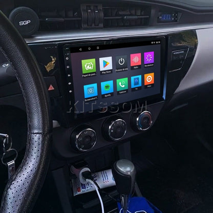 Multimídia Toyota Corolla 2015 2016 2017 V2 Carplay 9"-V2 CAR AUDIO-Kitssom