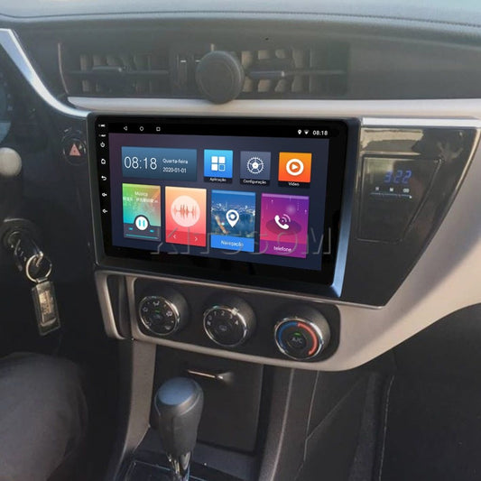 Multimídia Toyota Corolla 2017 2018 2019 V2 Carplay 9"-V2 CAR AUDIO-Kitssom