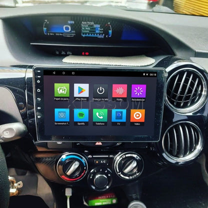 Multimídia Toyota Etios 2019 2020 2021 2022 2023 V2 Carplay 9" 2012 2013 2014 2015 2016 2017 2018-V2 CAR AUDIO-Kitssom