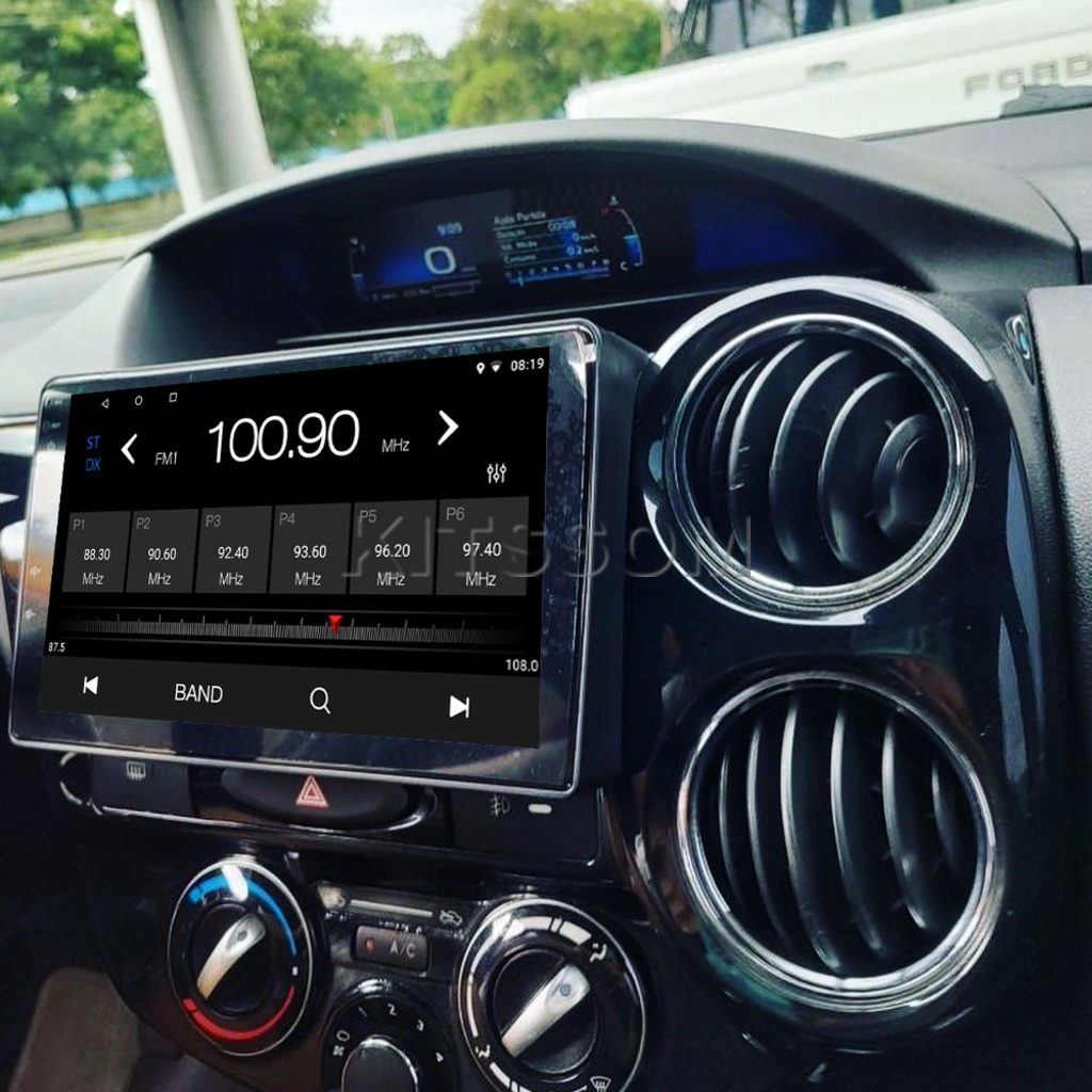 Multimídia Toyota Etios 2019 2020 2021 2022 2023 V2 Carplay 9" 2012 2013 2014 2015 2016 2017 2018-V2 CAR AUDIO-Kitssom